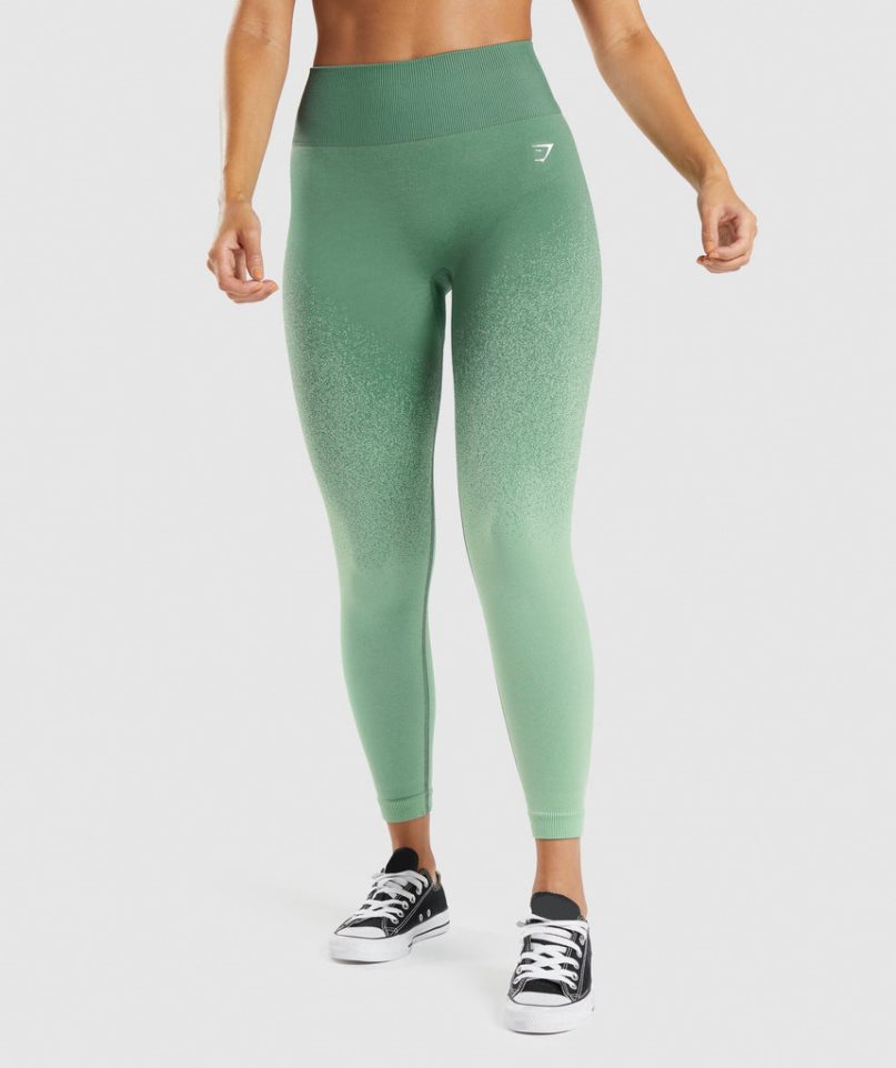 Legginsy Gymshark Adapt Ombre Seamless Damskie Zielone | PL 679SYE